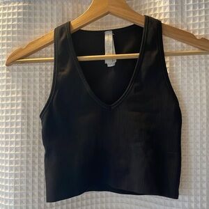 Athleta Black Crop Tank SZ XS